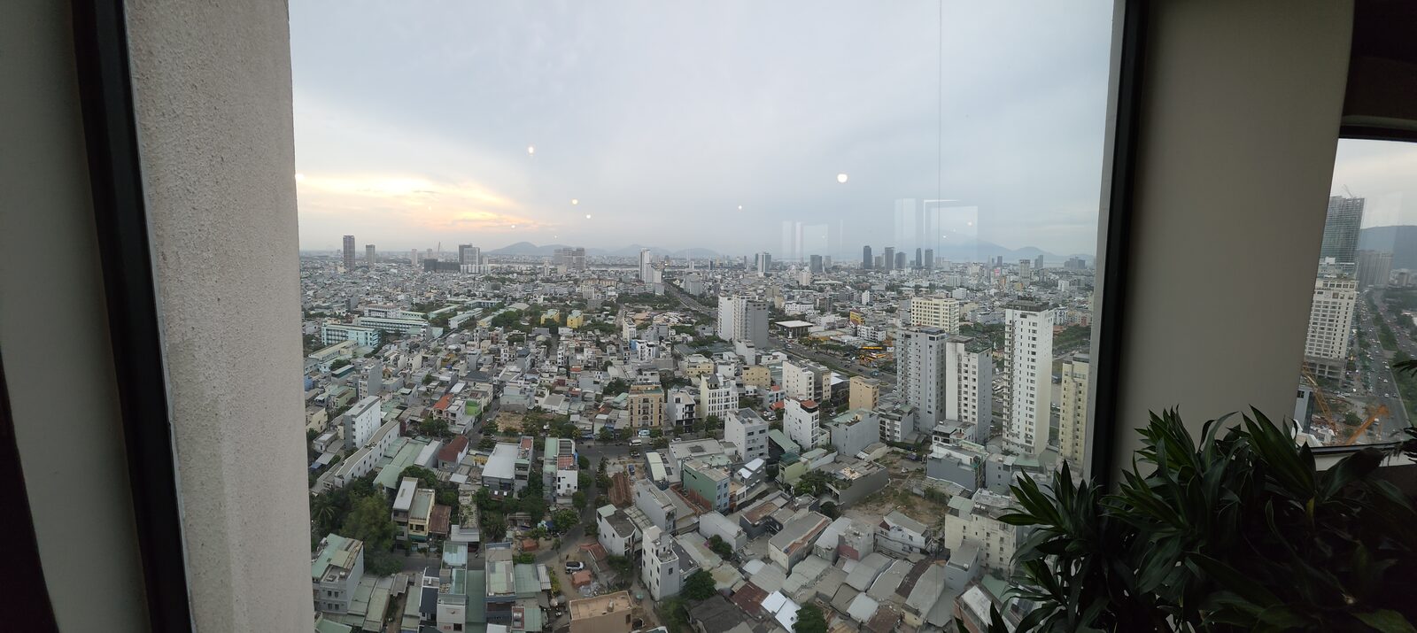 City view over Da Nang from the hotel window